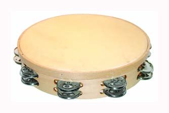 Pandereta Marca Samba �30 Cm con sonaja doble de acero inoxidable