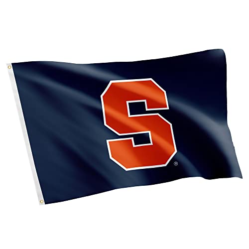 Desert Cactus Syracuse University SU Flag - 3 x 5 Feet Orange Banner, Indoor/Outdoor Durable Fabric, 100% Polyester Design (Style 1)