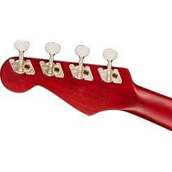 Fender Avalon Ténor Ukulélé Noyer Doigter Cerise - Les Beatles, Paul McCartney, John Lennon, RIngo Starr, George Harrison Fender Avalon Ténor Ukulélé Noyer Doigter Cerise – Image 6