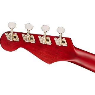 Fender Avalon Ténor Ukulélé Noyer Doigter Cerise - Les Beatles, Paul McCartney, John Lennon, RIngo Starr, George Harrison Fender Avalon Ténor Ukulélé Noyer Doigter Cerise – Image 6