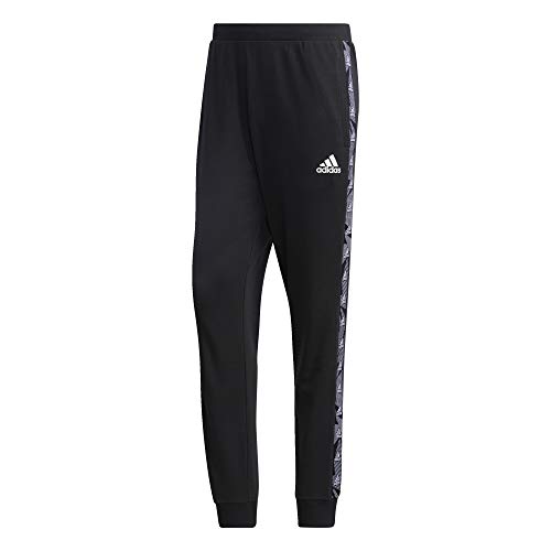 adidas mens Essentials Tape Pants Black/White Medium