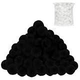 AufuN Filterbälle Pool Filter Balls Sandfilteranlagen,Für Filterpumpe Schwimmbad Sandfilter(700g, Schwarz)