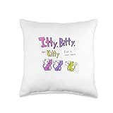 CS ITTY BITTY AND KITTY 2024 Throw Pillow