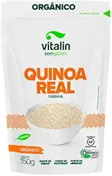 Kit 2X: Farinha de Quinoa Real Orgânica Sem Glúten Vitalin 150g