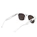 SHADERZ Sunglasses Classic Clear Frame Horn Rimmed Eyewear Classic Retro 80's (Ice Blue, 54)