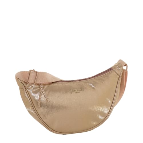 Camomilla Bolso Bandolera Mujer, Cuero Sintético, Colección Lulu, Talla M, Color rosa dorado
