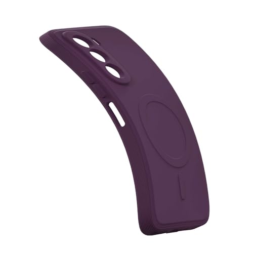 Image of Back Cover Compatible with Realme P4x 5G | MagFit Ring Design (Non-Magnetic) | Shockproof Case | Anti-Slip Grip | Raised Camera Edges | Slim Protective Case for Realme P4x 5G (Purple)