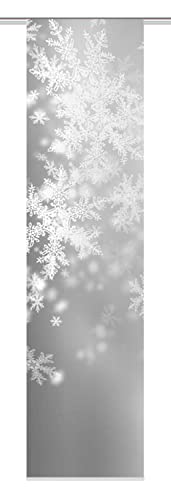 Home Fashion Parete Scorrevole, Tessuto Poliestere, Grigio, 245 x 60 cm