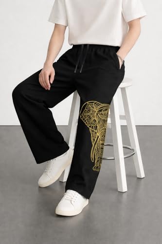 Image of Men Baggy Regular Fit Track Pants