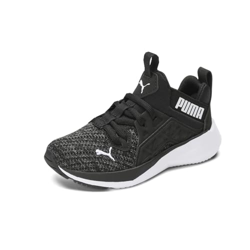 PUMA Kids Boys Softride Enzo Nxt Knit Lace Up Sneakers Shoes Casual - Black - Size 2.5 M3