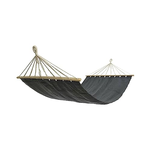 Leinwand Hängematte Hängeliege Grau 100x200cm