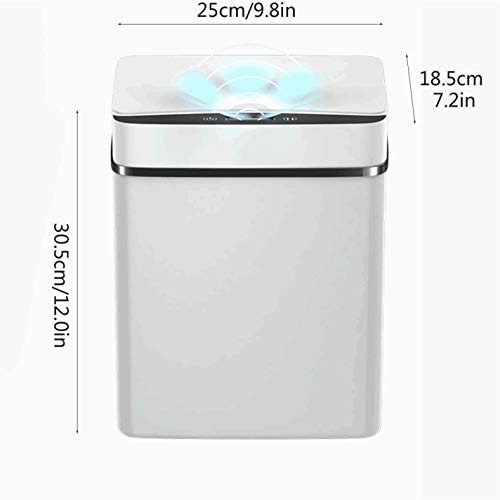 Caneca de basura inteligente con tapa y sensor 15L miniatura 6