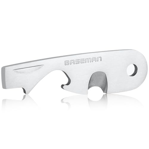 BASEMAN® Key Organizer 4-in-1 Multitool - Schlüssel-Organizer Tool - Mini Multitool Schlüsselanhänger - Paketöffner Werkzeug - Flaschenöffer - Schraubenzieher - Anhänger - Schlüsselring - Etui