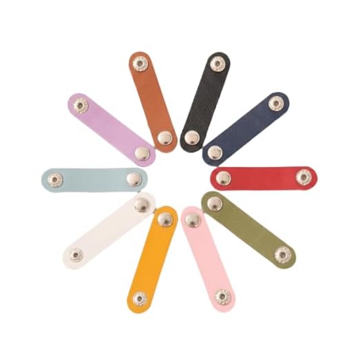 10Pcs Leather Charger Protector Desktop Storage Clips Holder Cable Winder Tie Cable Management Cord Organizer Earphone Accessories