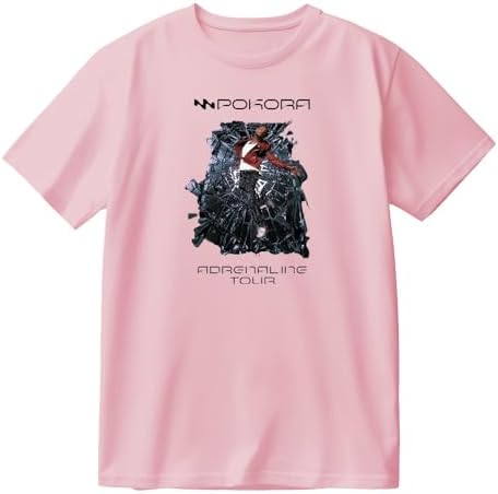 T-shirt M. Pokora Adrenaline Tour - Manches Courtes, Col Rond - Unisexe, Tailles XXS à 4XL