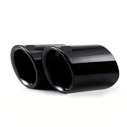 Colas de escape titanio negro para E90 E92 325 embellecedor trasero elegante 1 par