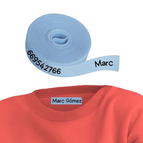 GzCommodities Cinta Personalizable Termoadhesiva Para Niños y Para Etiquetar Con Nombre y Marcar en el Cole