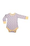 Beecotton Organics Bee Pattern Long-Sleeve Bodysuits