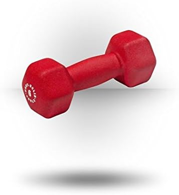 Body-Solid BSTND6 Red 6Lb Neoprene Dumbell