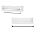 Rustic William Kitchen Shelf Wall Mount Floating Shelves Farmhouse Design Spice Rack with Towel Rail 20 Inch White Set of 2