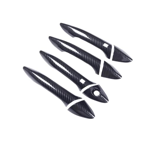 Cubierta de manija para coche Hyundai I30 accesorios de puerta pegatina fibra carbono