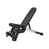 Banco de pesas, banco de entrenamiento de fuerza ajustable for entrenamiento de cuerpo completo, banco de pesas multiusos for press de banca, sentado, inclinado, declinado plano