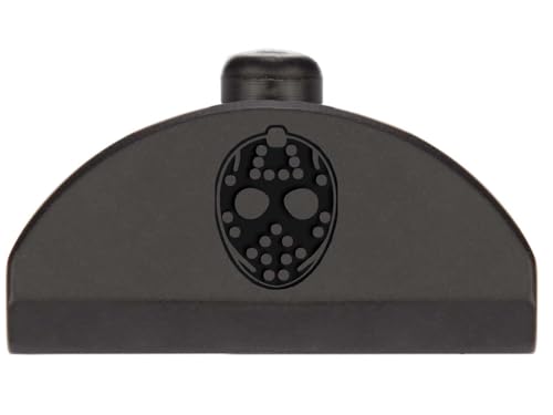 NDZ Performance Brass Grip Frame Plug for Glock Gen 4-5 G17 G19 G22 G23 G24 G31 G32 G34 G35 – No Backstrap – Armor Black Cerakote – Black Laser Engraving, Hockey Mask