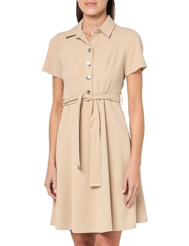 Image of Tommy Hilfiger Women's Scuba Midi Tie Waist Dress