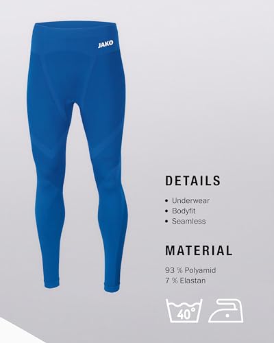 JAKO Kinder Long Tights Comfort 2.0, Sportroyal, XS