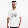 Azeeda 'Perfectly Imperfect Funny Motivational Text' Unisex T-Shirt - 100% Cotton, White, L (TA00345710) #2