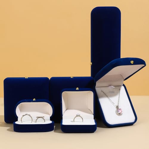 MOTTKEE Caja de regalo de terciopelo para...