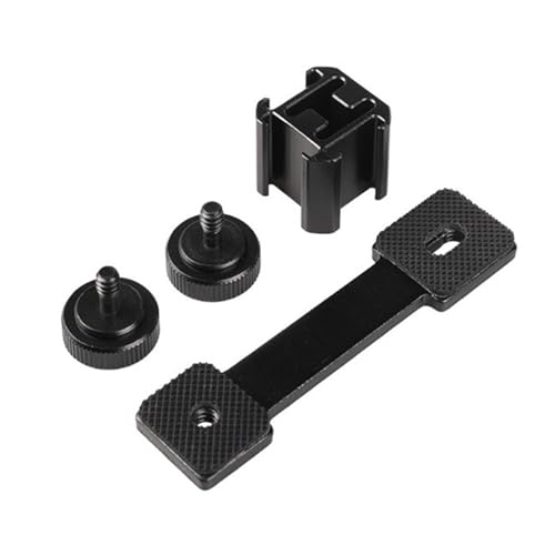 3 Headed Hot Shoe Bracket Camera Attachment Hoteshoe Mount Holder Stand Metal Constructions for Sports Camera