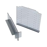Herramienta de plantilla de hardware para gabinete con plantilla de perforación para una fácil alineación e instalación precisa de tiradores y pomos