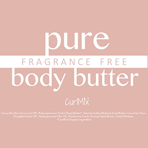 Curlmix Organic Body Butter With Shea Butter And Pumpkin Seed Oil - Sensitive Skin - Fragrance Free - 8 Fl Oz #TOP1