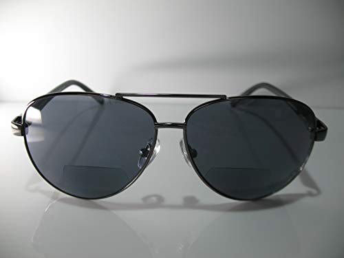 Foster Grant Command Aviator Bifocal Mens Womens Reading Glasses +2.00