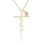 3-18K Gold Plated October(Pink)