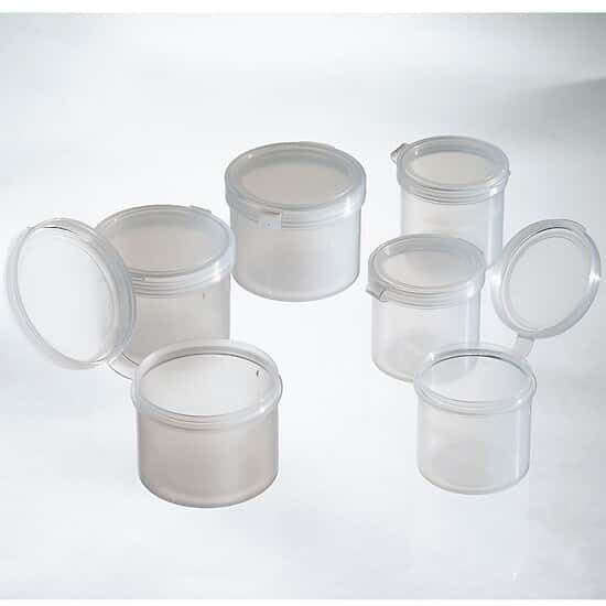 Hinged-Lid Sample Containers, PP, 2 oz, 750/pk