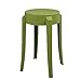 WENJUN Taburete De Plástico Transparente De Espesor Silla De Comedor De Acrílico Taburete De Cristal Taburete Taburete Taburete Alto Creativo Taburete Alto (Color : Green)