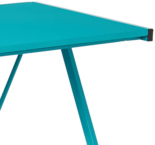 Urban Shop Z-Shaped Student Desk, Aqua #TOP4