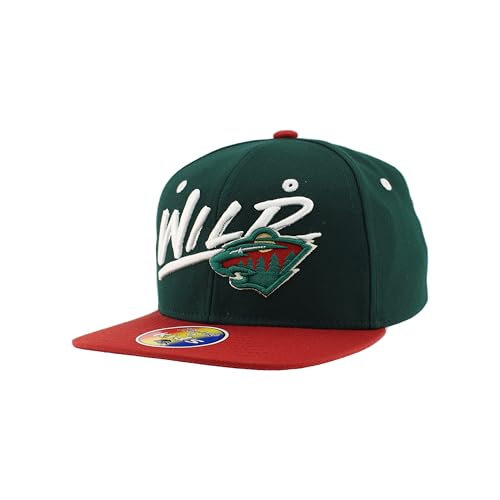 Minnesota Wild NHL Officially Licensed Youth Adjustable Snapback Hat Flat Bill Z11
