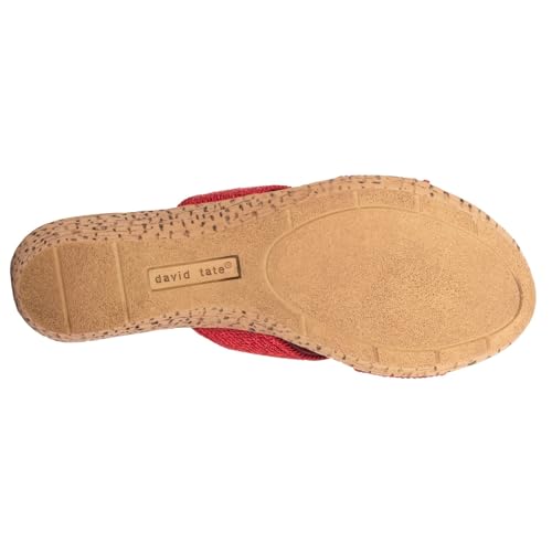 David Tate Womens Vibe Braided Slide Sandals3