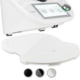 Ruhrzauber® Tabla deslizante para Thermomix TM6 y TM5 – Tabla deslizante para Thermomix TM6 / TM5 con diferentes posibilidades de agarre y deslizador, color blanco brillante