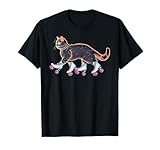 Roller Skating Cat Roller Derby Cats Skater girls woman T-Shirt