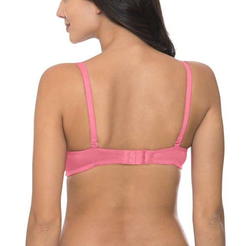 Image of Komli - Heavily Padded Push-Up Bra - Cotton Rich - Balconette - 3 /4th Coverage, Seamless, Wireless, Multiway Straps - T-Shirt Bra (Pack of 2)
