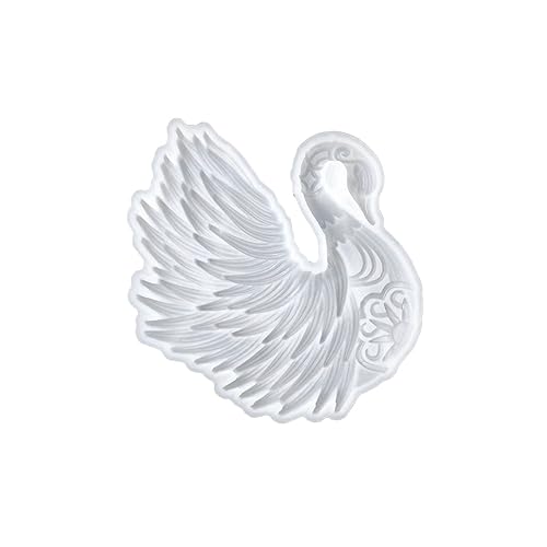 Humanitypd Bricolaje Cisne Adorno Silicona Molde Cisne Molde Cristal Resina Epoxi Artesanía Fundición Molde hecho a Mano Decoración Artesanía