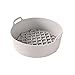 DASNTERED Friggitrice ad aria in silicone, antiaderente per friggitrice ad aria, tondo, lavabile sostituzione di fodere in carta pergamena, friggitrici ad aria da cucina, accessori per forno (beige)