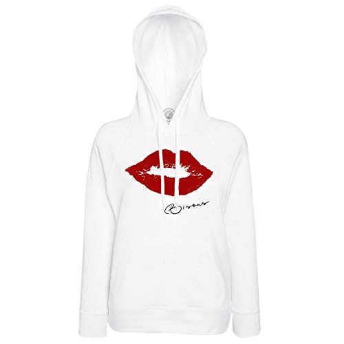 Sweat à capuche bisous lèvres rouges hoodie mode streetwear femme