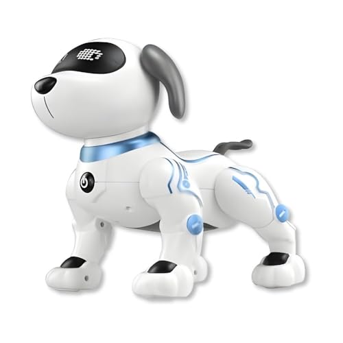 Zippy Toys Cachorro Robô com Controle Remoto Bateria USB Este Cachorro Robô é Uma Companhia Divertida e Interativa para Crianças de Todas as Idades, com Diversas Funcionalidades