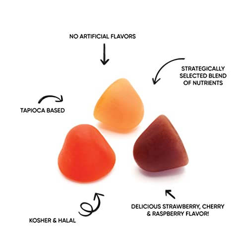 Livs Men's Multivitamins Gummy Vitamin - Multivitamin For Men, Gummy Vitamins, All-Natural, Gluten-Free, Non-Gmo, Mens Vitamins Gummies - Strawberry, Cherry, & Raspberry Flavored, 50 Count #TOP4