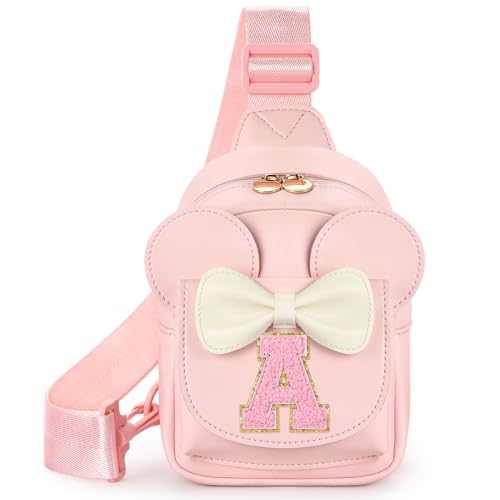 Image of Mibasies Sling Bag for Girls Gift, Toddler Girl Toys, Solid Pink A | Cute Design, Adjustable Strap, Premium Durable Materials, Ideal Gift for Girls 4-6 for Birthdays, Christmas & Holidays